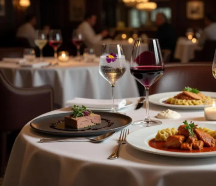 Gourmet degusztációs menü elegáns tálalással rendezvényre